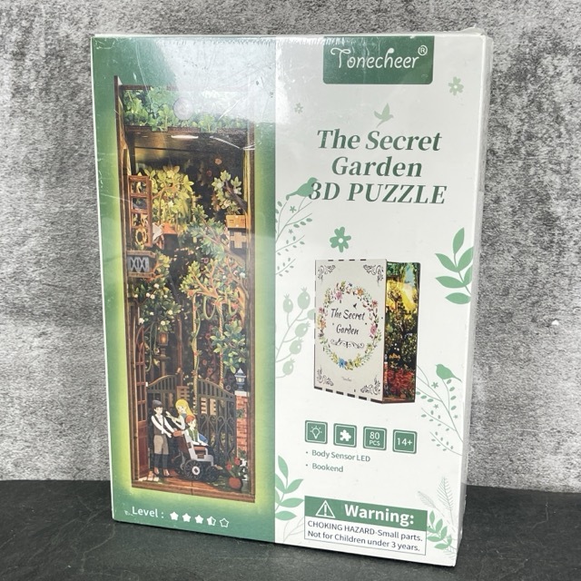 送料無料 新品未開封 Tonecheer Garden 3D PUZZLE 立体パズル 80ピース ブック型 インテリア / 900387 在★4
