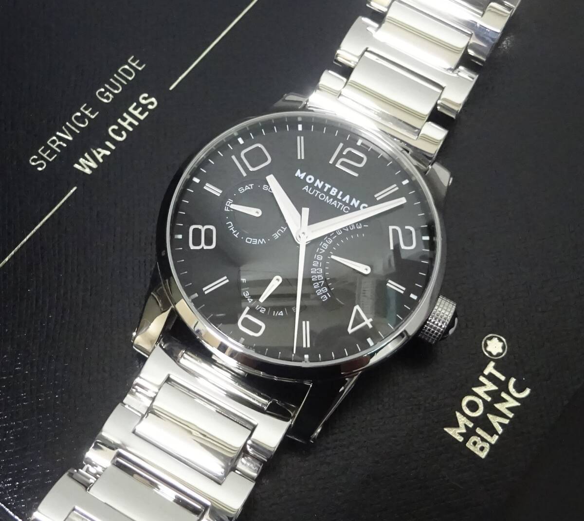 希少モデル Montblanc モンブラン タイムウォーカー レトログラード 103095 自動巻 メンズ 国際保証書あり 純正内外箱あり 本物