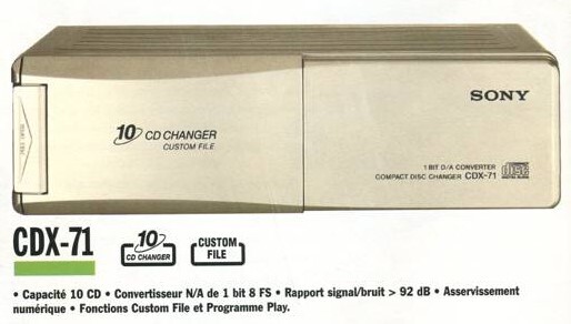 SONY CDX-71 10連奏CDチェンジャー XA-10B 未使用