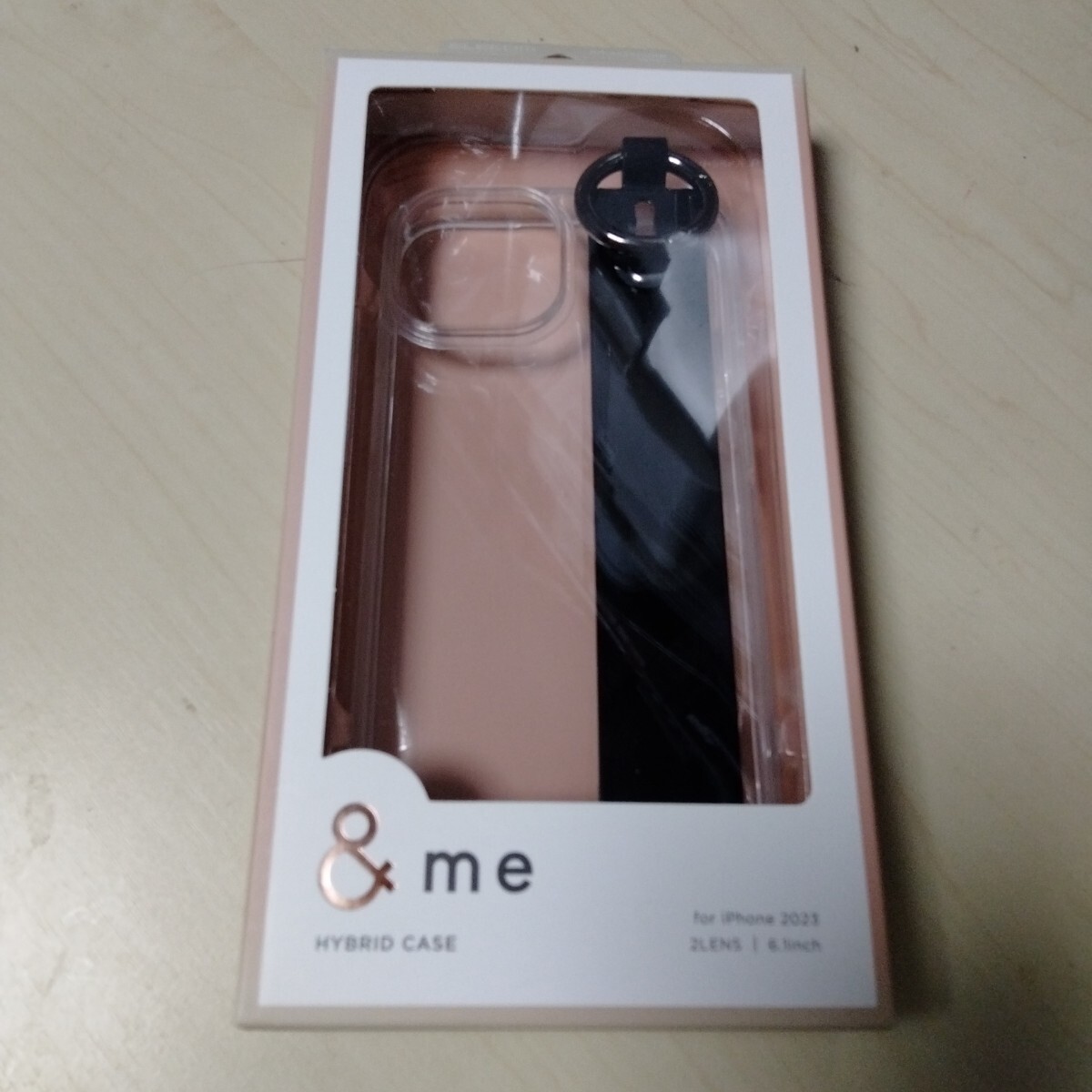 ◆ELECOM iPhone 15 用 ハイブリッドケース ハンドバンド クリア PM-A23AHVHBBK