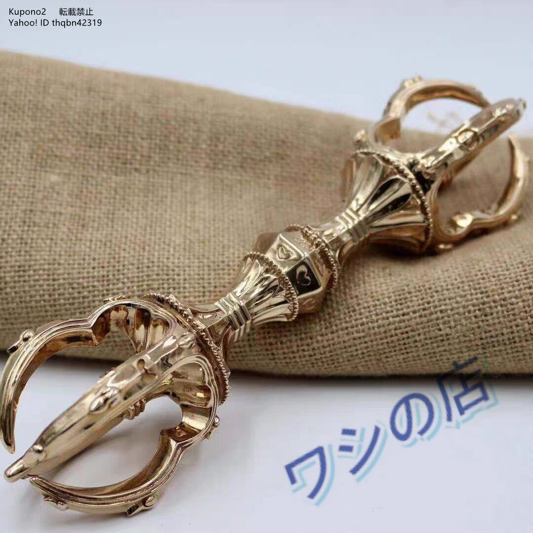 五鈷杵 密教法具金剛杵 精品 細緻長さ約23ｃｍ寺院仏具手道具 法器 弘法大師 空海