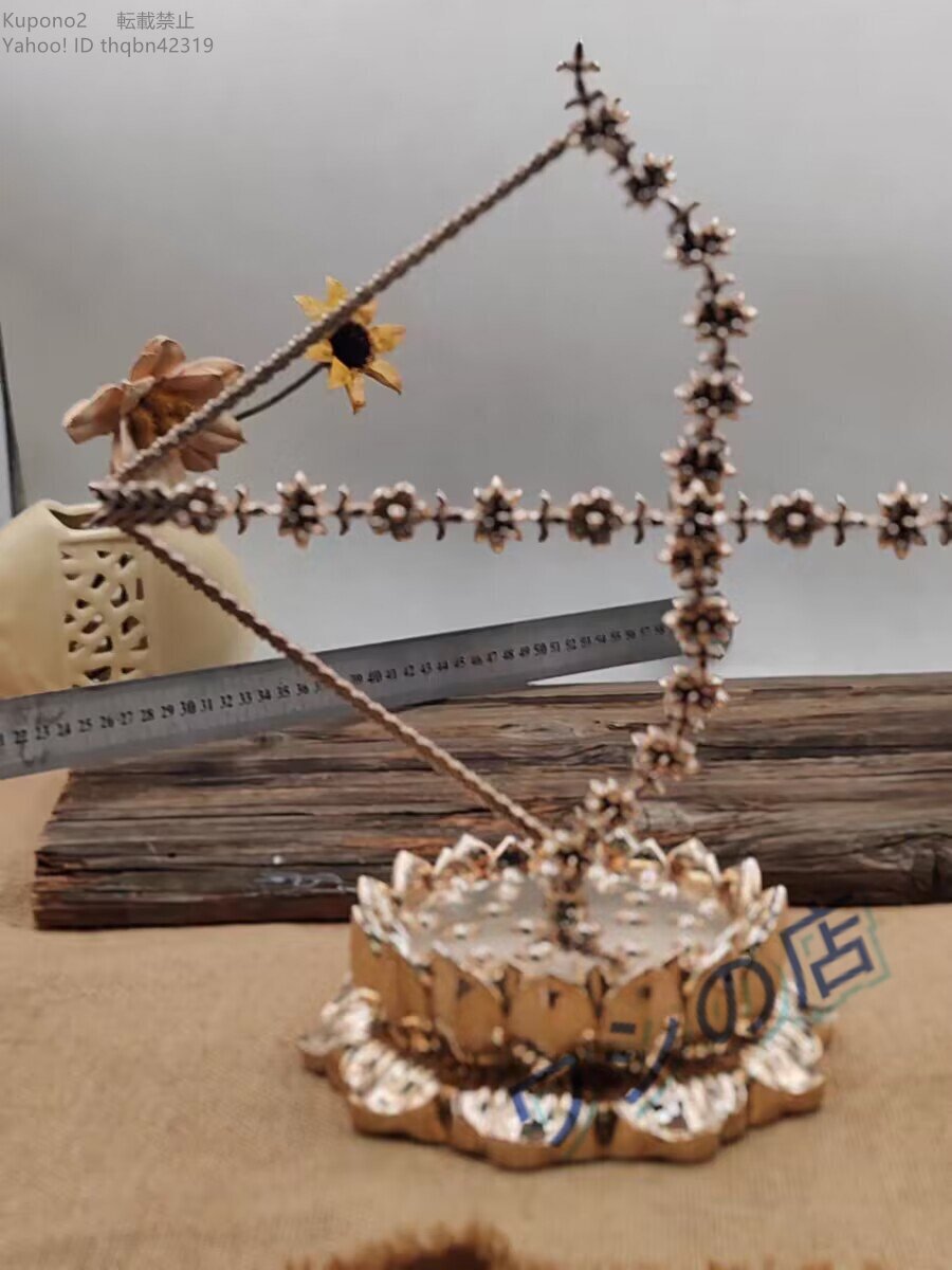 仏母 弓矢 密教法具 寺院仏具 銅製法器 手道具高さ31cm