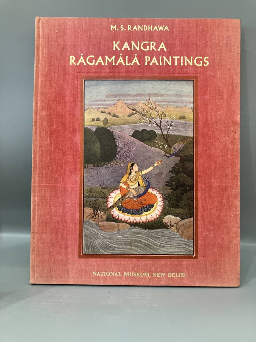 ◆送料無料◆『KANGRA RAGAMALA PAINTINGS』M. S. RANDHAWA　インド細密画　おまけマップ　A171-10