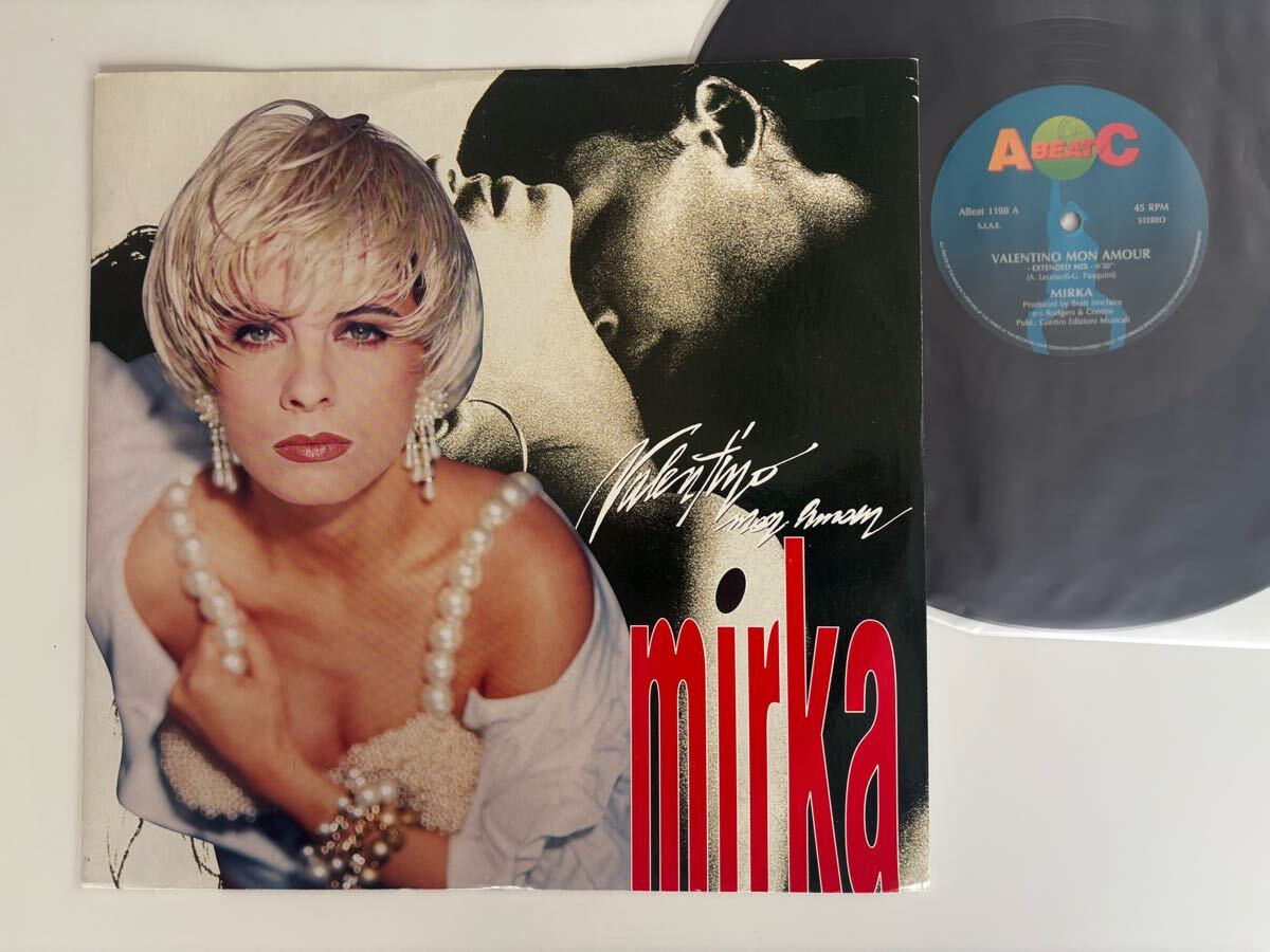 【伊Ori】MIRKA / Valentino Mon Amour(Extended,Bonus Track,Radio,Inst) 12inch ABEATC ITALY Abeat1108 93年Hi-NRG,EUROBEAT,