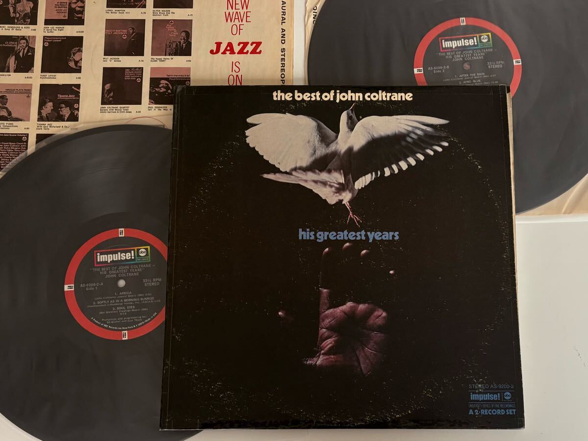 【70年US盤】The Best Of John Coltrane his greatest years GATEFOLD 2LP impulse! AS-9200-2 ジョン・コルトレーン,My Favorite Things,
