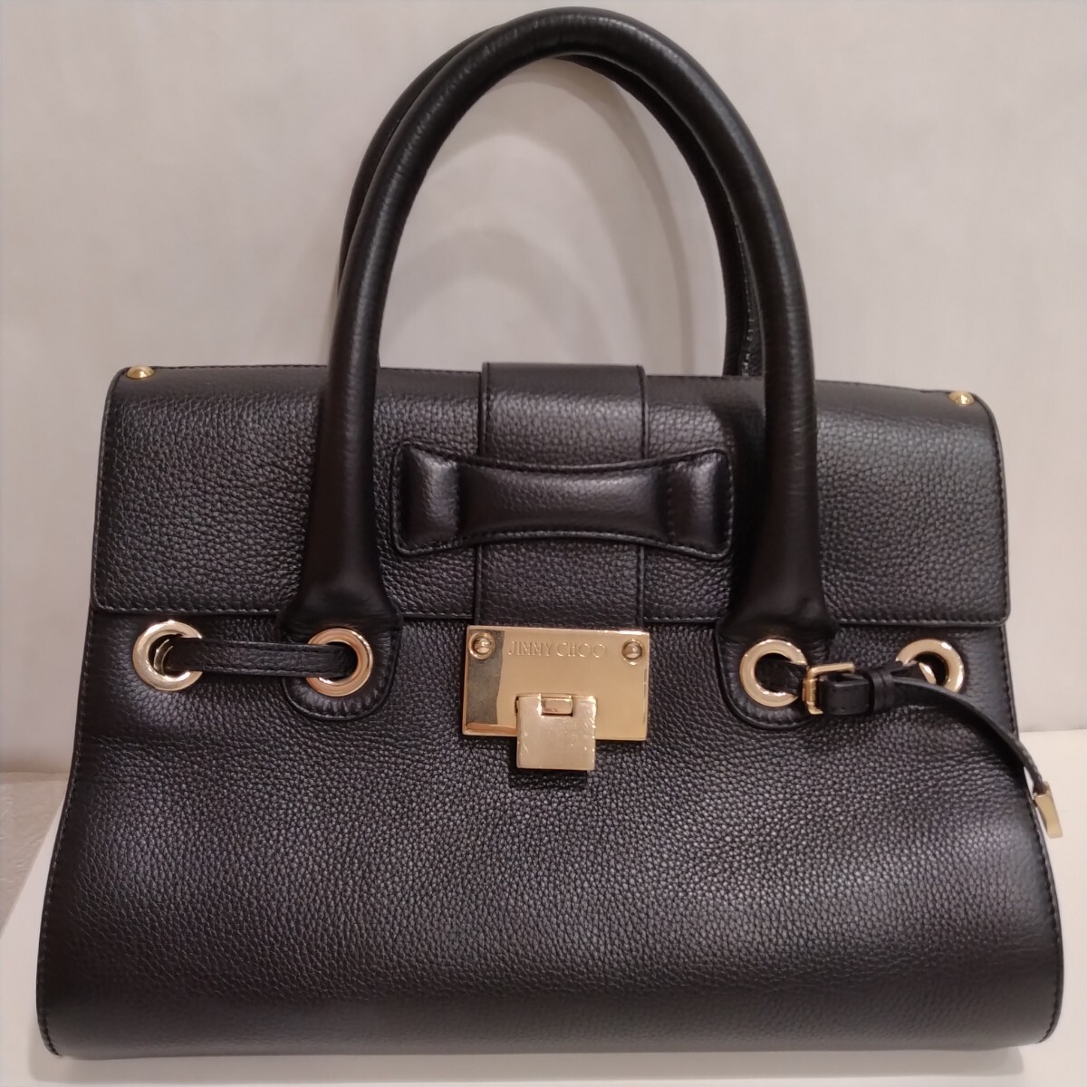 M206032　JIMMY CHOO　ジミーチュウ　ハンドバック　ブラック　箱なし