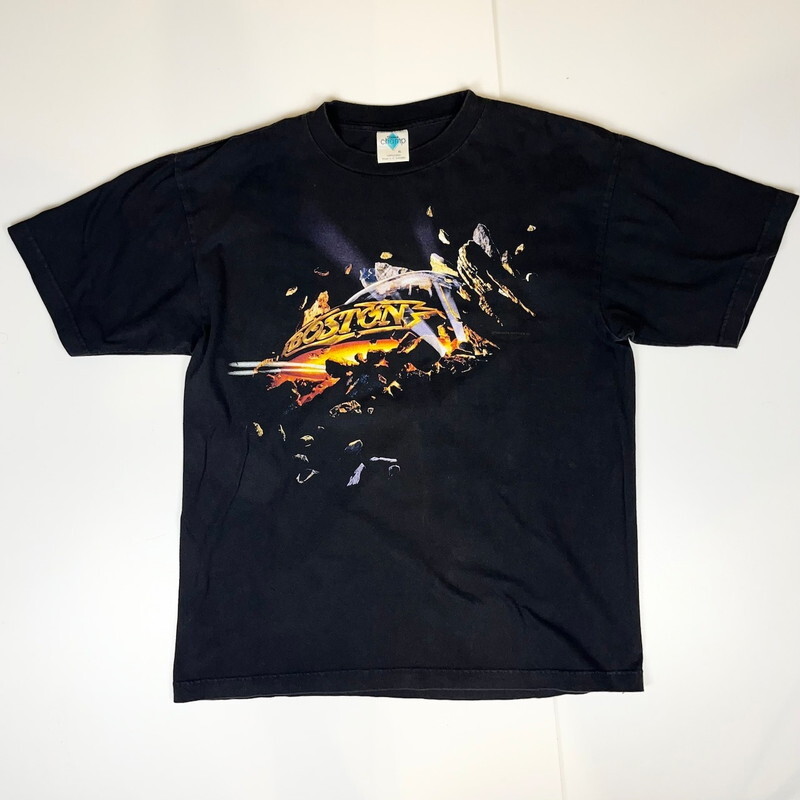 90s Boston 「Livin' For You」 ツアー Town Champ バンドTシャツ ロックＴ 古着 b25060121