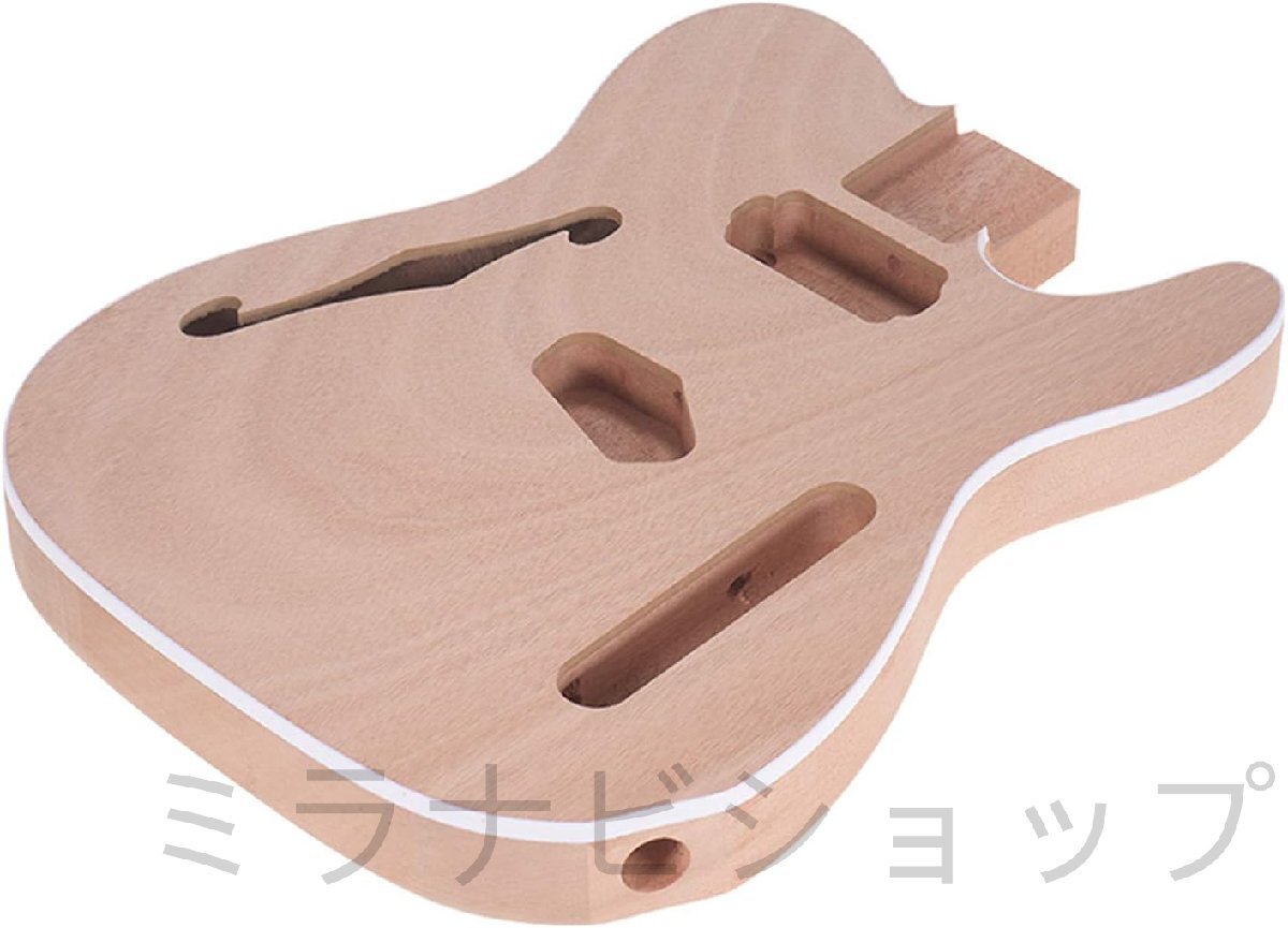 TL-F 未完成エレキギターボディブランクギターボディバレル DIY マホガニーとコンポジット木製ボディ ギターパーツアクセサリー TELE F ギ