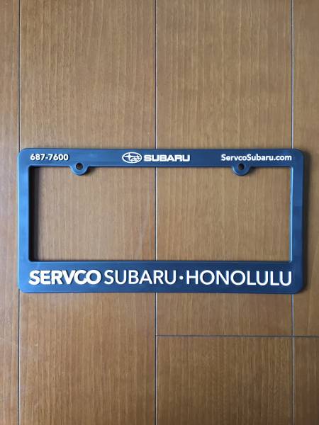SERVCO SUBARU ハワイ サーフコ スバル ホノルル ナンバーフレーム ライセンスフレーム HILIFE IN4MATION 808ALLDAY USDM HDM