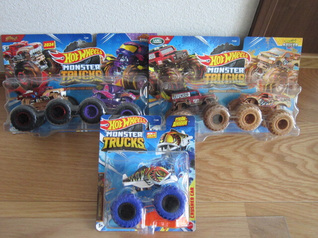 Hot Wheelsモンスタートラック★ スクラッチ・ローバー等・5台