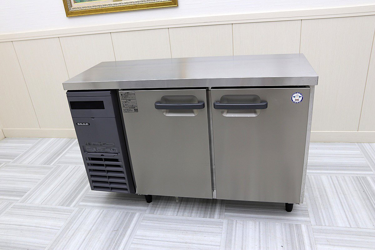 21年製 超美品！フクシマガリレイ 1200×450 台下冷蔵庫 コールドテーブル LCU-120RE 天板作業台 店舗厨房業務用 検：ホシザキ