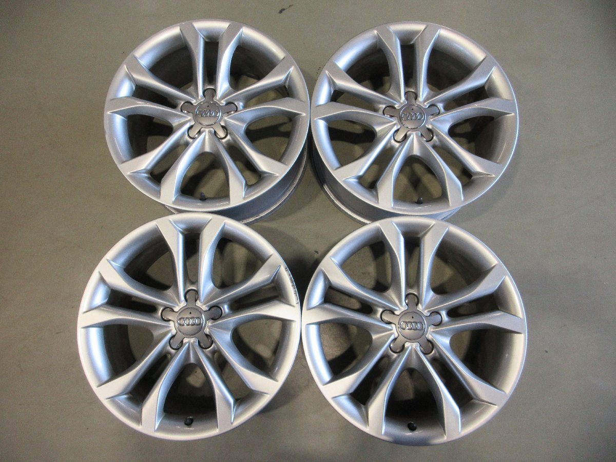 (R07/06/04) ■18インチ アルミホイール / アウディ純正 8K型 S4 / 18×8J+47 / 5H ※PCD112 / 4本 / 中古