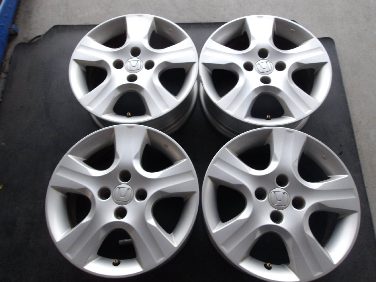 (R07/06/27) ●15インチ アルミホイール / ホンダ純正 フィット / 15X5.5J+45 / 4H PCD100 / 4本 / 中古