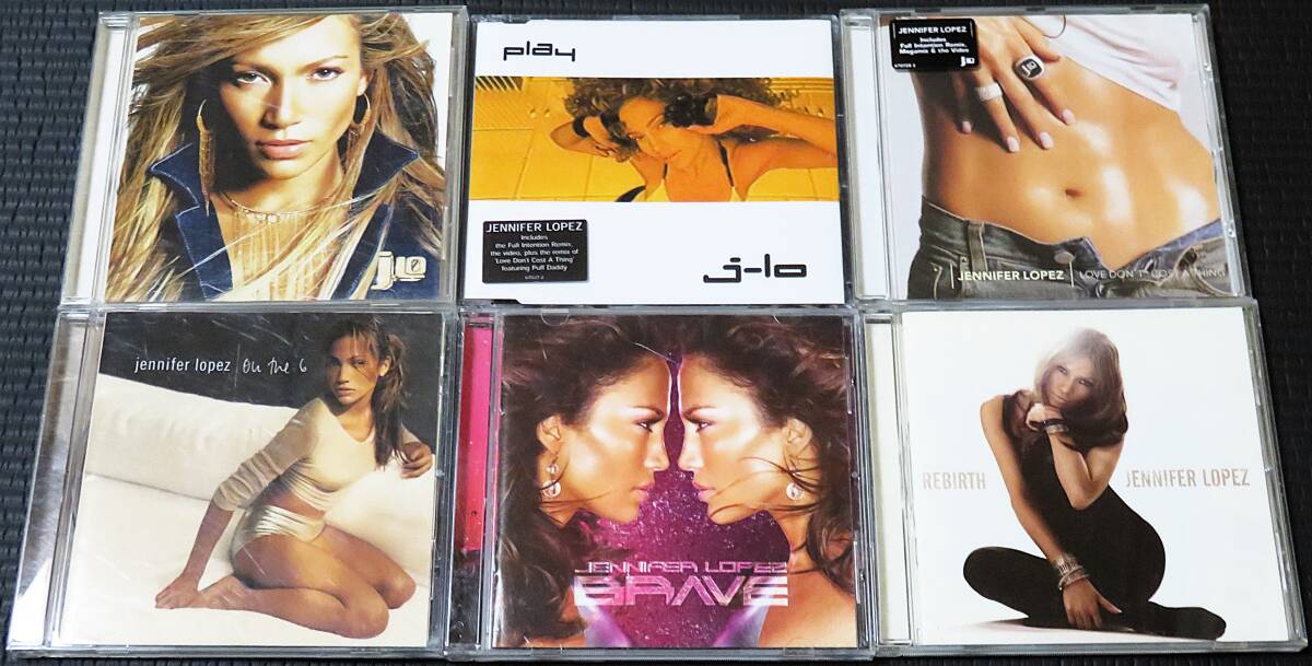 ◆Jennifer Lopez◆ ジェニファー・ロペス 6枚まとめて 6枚セット 6CD Rebirth, Brave, On The 6, J.Lo, Play 送料無料