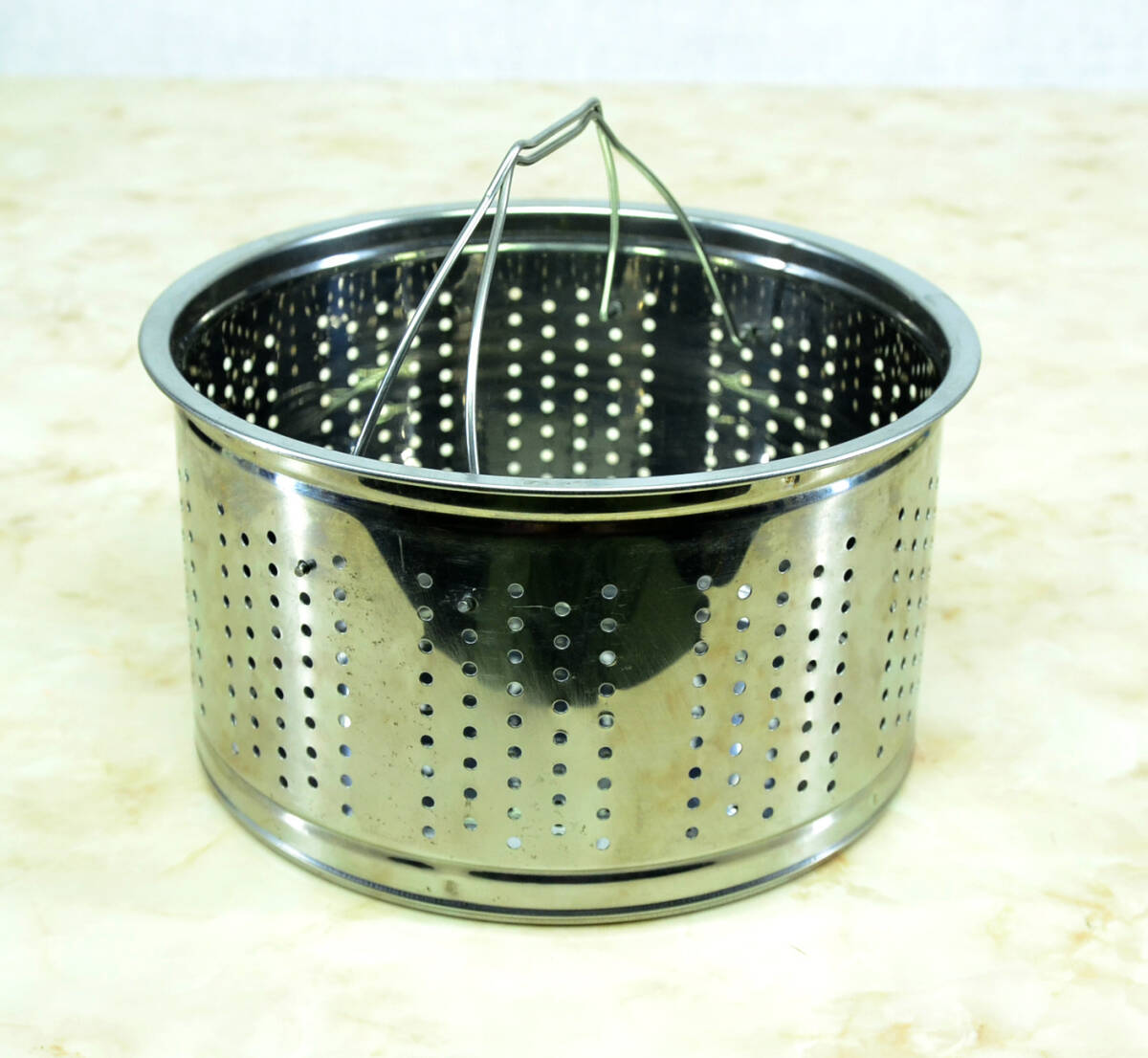 2♪パスタ水切り鍋 水切りかご 直径20.8cm 中古品 