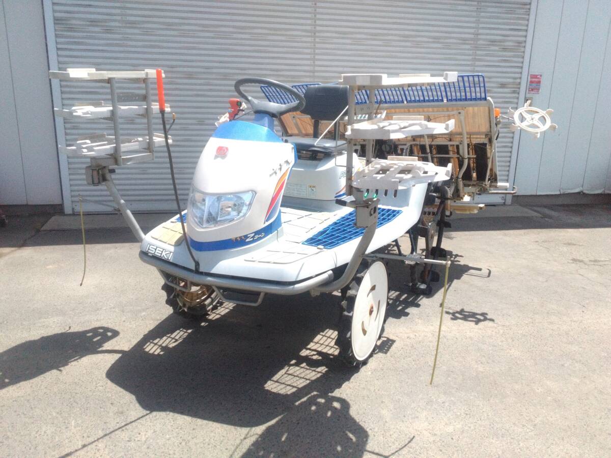 セール 岩手 イセキ 田植機 PZ60-HGRL 6条 さなえ Zロータ 670時間 ガソリン 整地ローター 電動マーカー 店頭販売 農機具市場 紫波店