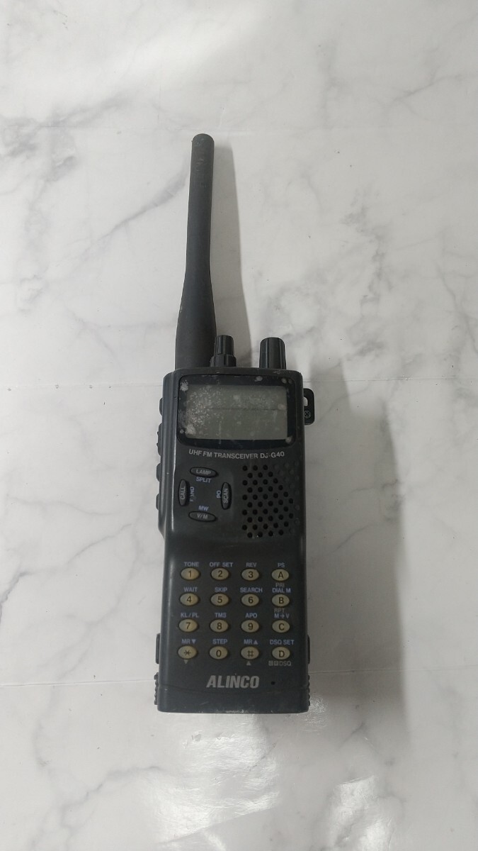 K4224 ALINCO DJ-G40 トランシーバー/アルインコ/無線機/受信機/ 通電不可 現状品 JUNK