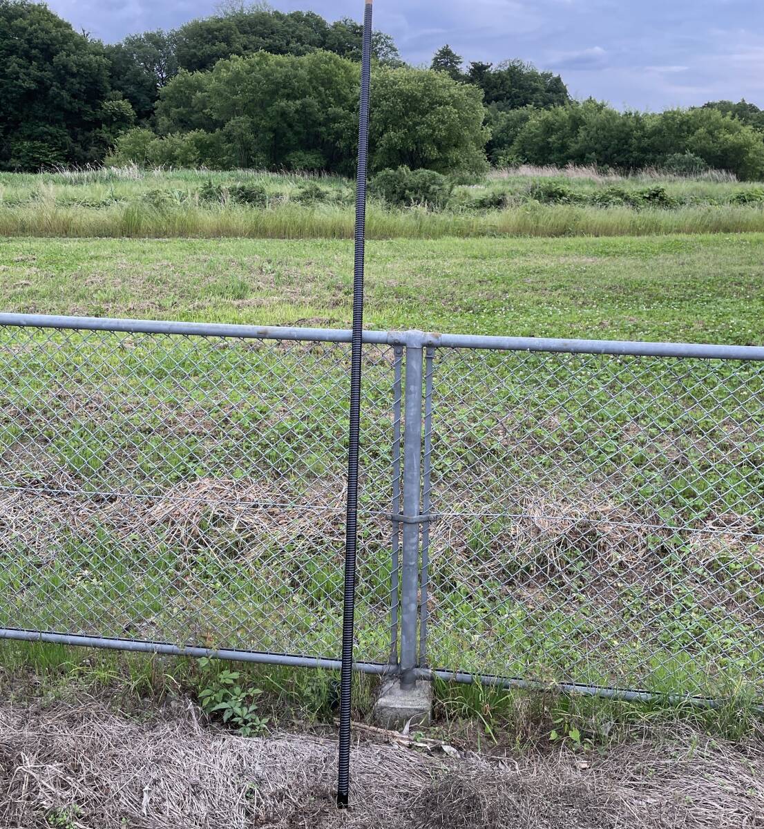 木製 棒 旗立 ポール　全長238cm 　3分割　槍　インテリアXZ 3774