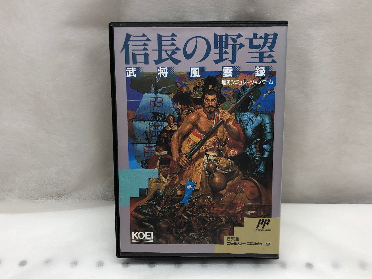 【動作未確認】Nintendo 任天堂 ファミコン 信長の野望 武将風雲録
