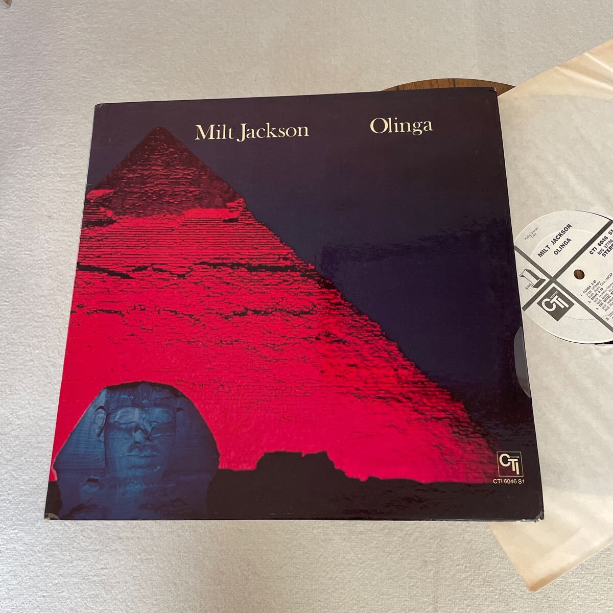 Milt Jackson Olinga US 白プロモ