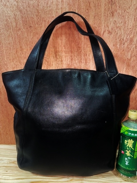 COACH コーチ イタリア製 MADE IN ITALY レザーバッグ トートバッグ トート レザートート ブラック ビジネスバッグ ショルダーバッグ old