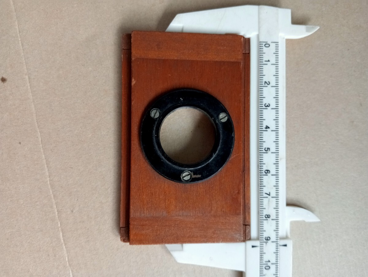 レア小 内径　カメラ 蛇腹カメラ レンズフランジ 　レンズ座金　真鍮　　24mm内径程　小ケ2