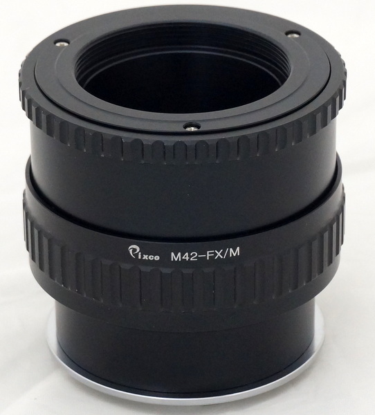 ヘリコイド付 M42マウントレンズ → FUJIFILM X-Pro1 Xマウントアダプター ピン押し X-T5 X-E4 X-H2S X-S20 X-M5 接写～無限遠 マクロ撮影