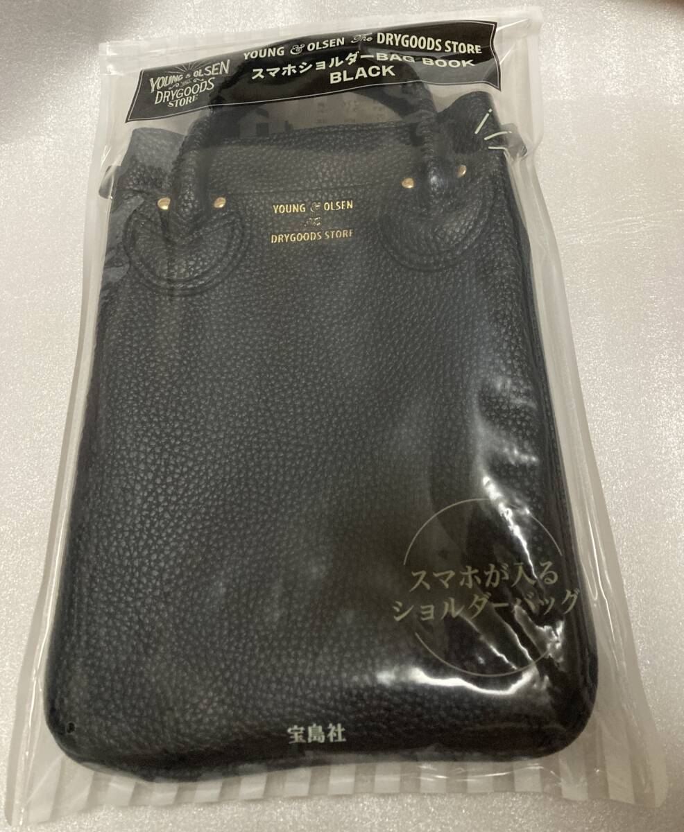 YOUNG & OLSEN The DRYGOODS STORE スマホ ショルダー BAG BOOK BLACK 付録 黒 スマホショルダー