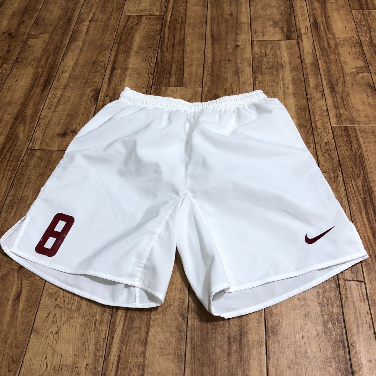 ★ナイキ NIKE ショートパンツ ハーフパンツ ホワイト Mサイズ サッカー 日本製