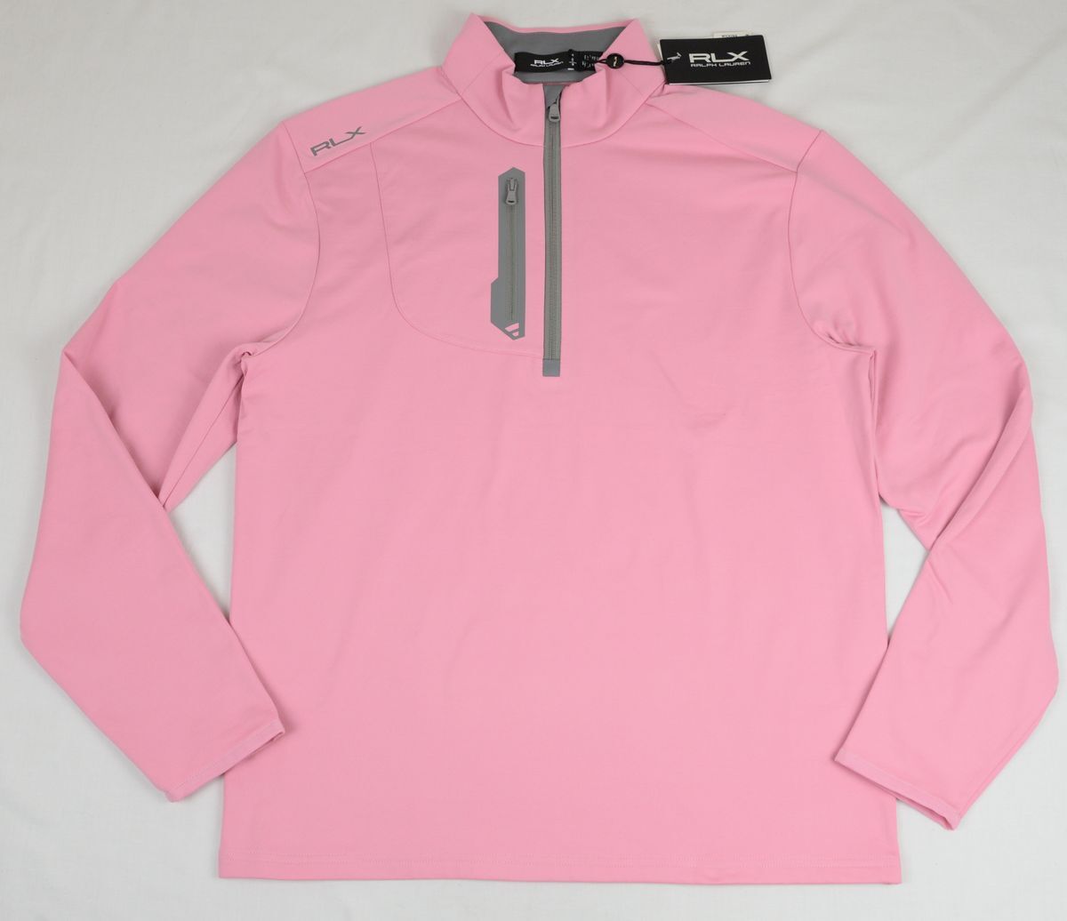 ●定価25300円RLX RALPH LAURENラルフローレンジップアップ長袖シャツ(US-M(JP-L),ピンク)新品