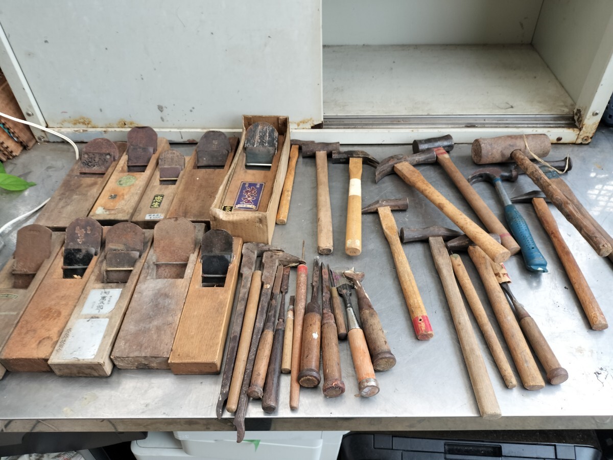 カンナ 大工道具 ノミ 工具まとめ売り　16キロ140サイズ発送