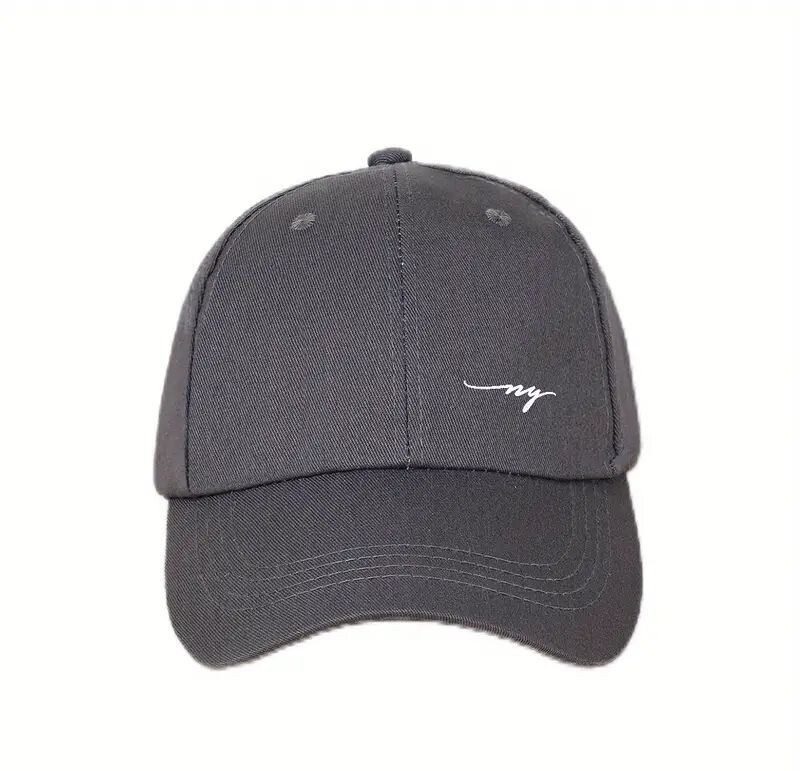 【シンプルキャップ】新品・グレー《ingプリント》男女兼用★シンプルキャップ