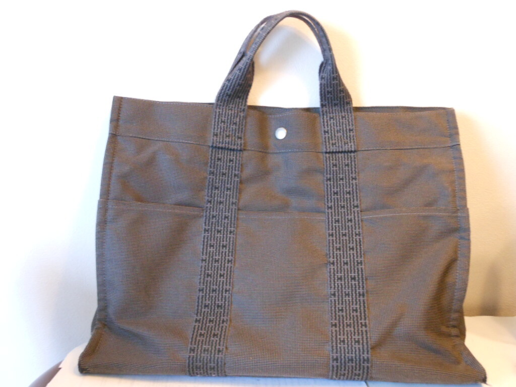 ☆希少美品☆　エルメス　エールラインMM トートバッグ　メンズ　レディース　グレー　即日発送