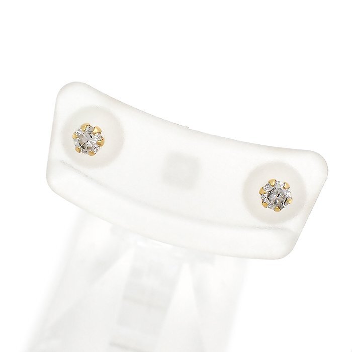 【新品/Sランク】K18 ダイヤモンド ピアス 0.17ct 0.2g イエローゴールド 18金 1粒 ダイヤ ジュエリー アクセサリー 宝石 送料880円