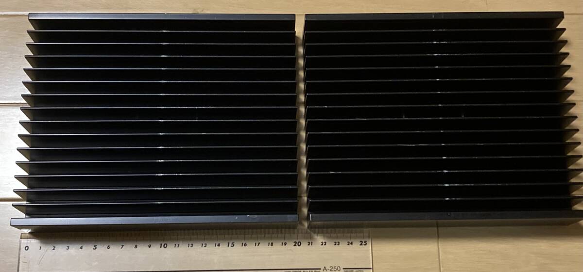 中古 2台セット 大型ヒートシンク ブラック 200mm × 160mm × 40mm 
