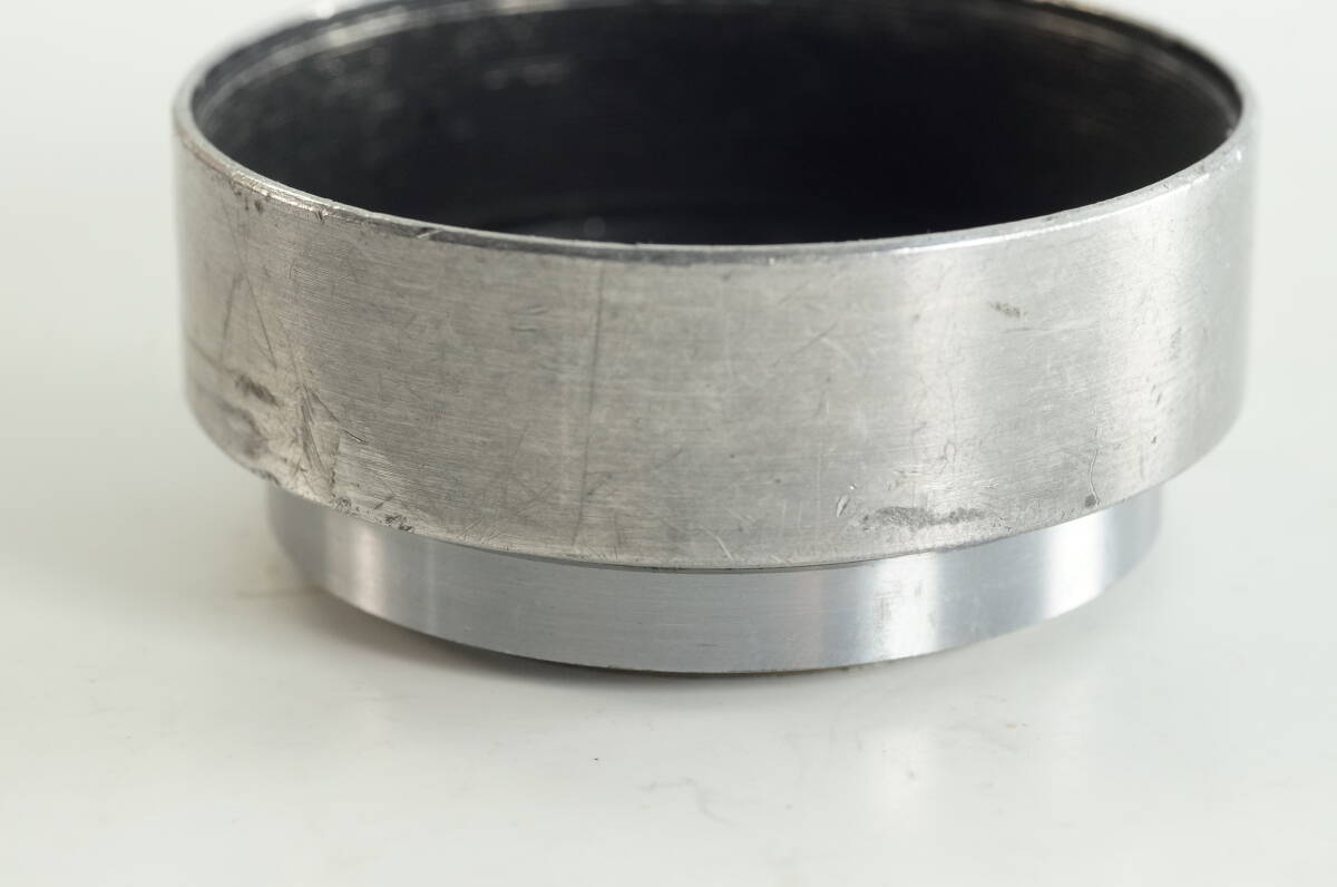 PH067『並品』希少品 Nikon 高さ2.4cm 40.5mm レンジファインダーニコン L5cm F2用 上下分割しないタイプ　メタルフード LENS HOOD SHADE