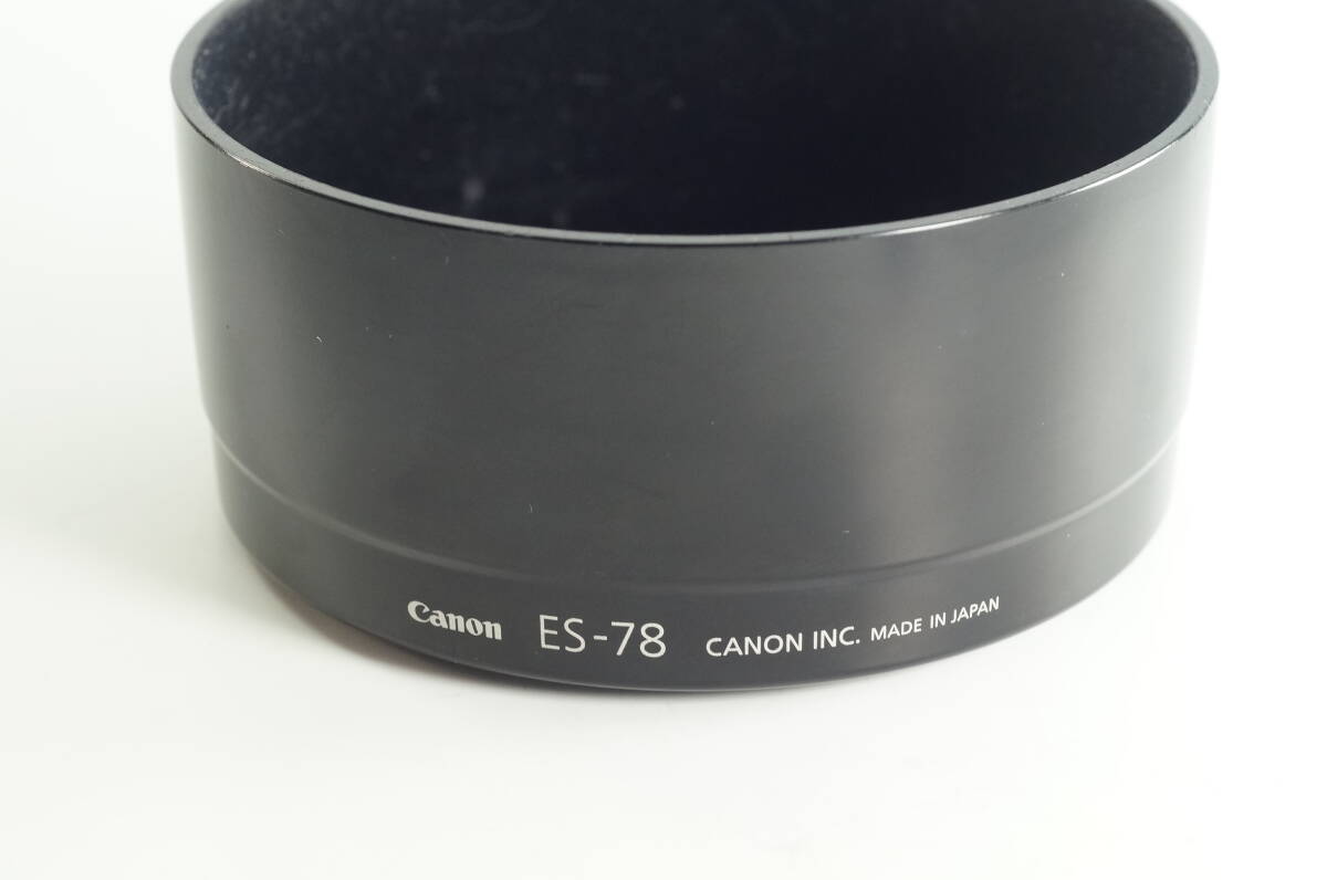 PH4群『並品』 CANON ES-78 EF50mm F1.2L USM用 キヤノン レンズフード HOOD SHADE