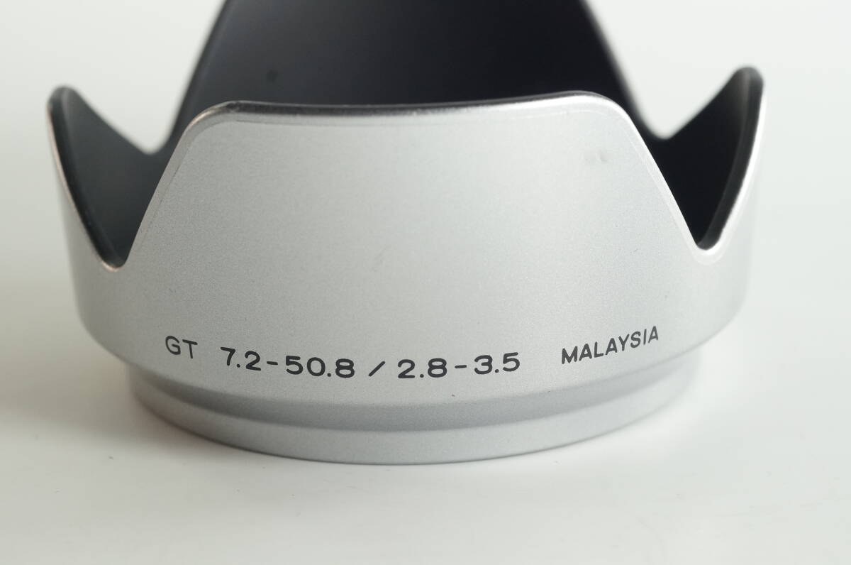 影TG『並品』MINOLTA ミノルタ GT 7.2-50.8 2.8-3.5 デジタルカメラ用 Dimage A1 レンズフード 銀
