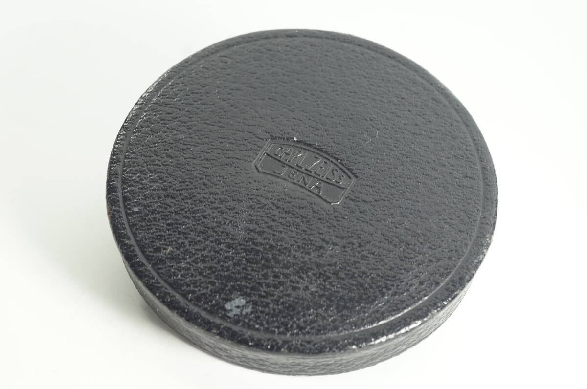 硝-004【並品】希少 CARL ZEISS カールツァイス 約内径70mm カブセ式 表面革使用 フロントキャップ