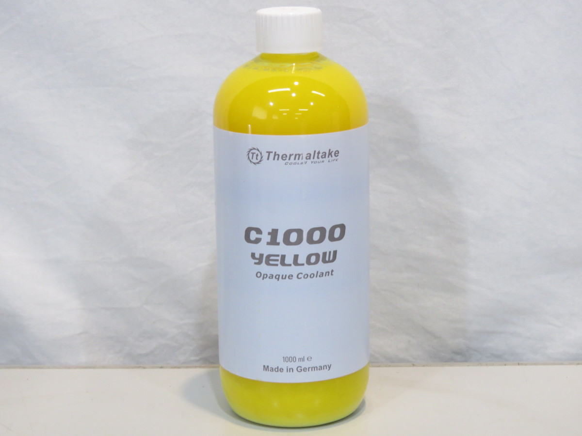◇送料無料◇[未開封] Thermaltake PC冷却液 C1000 イエロー Opaque Coolant 1000ml CL-W114-OS00YE-A 在庫処分