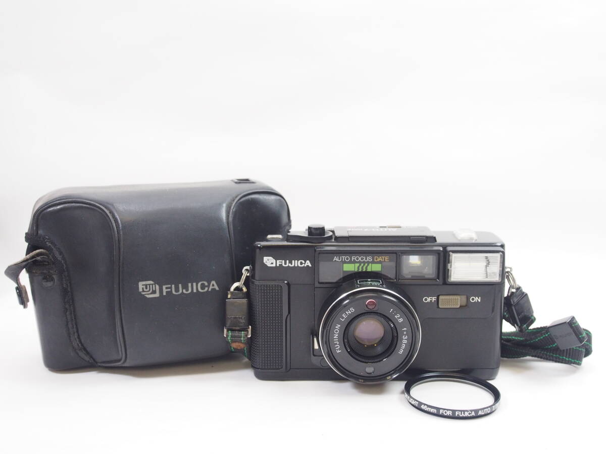 ◎FUJIFILM フジフィルム AUTO-7 DATE コンパクトフィルムカメラ（ケース・フィルター付）訳あり