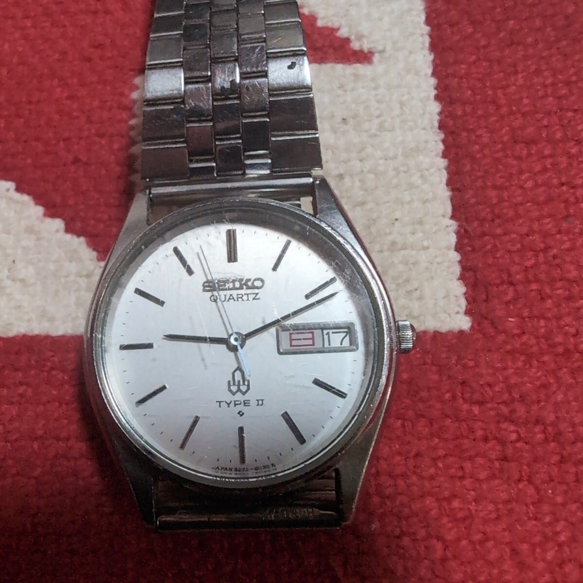 不動品 SEIKO TYPEⅡ 腕時計 ビンテージクォーツ 部品取り