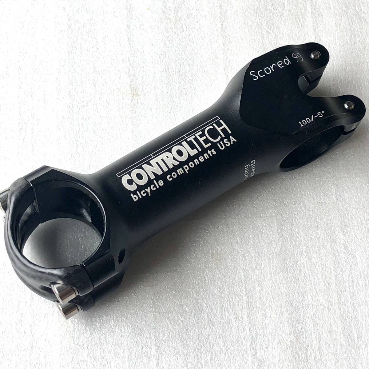 中古 CONTROLTECH SCORED 99 スカンジウム 軽量ロードステム 100mm 31.8φ/OS やや難アリ