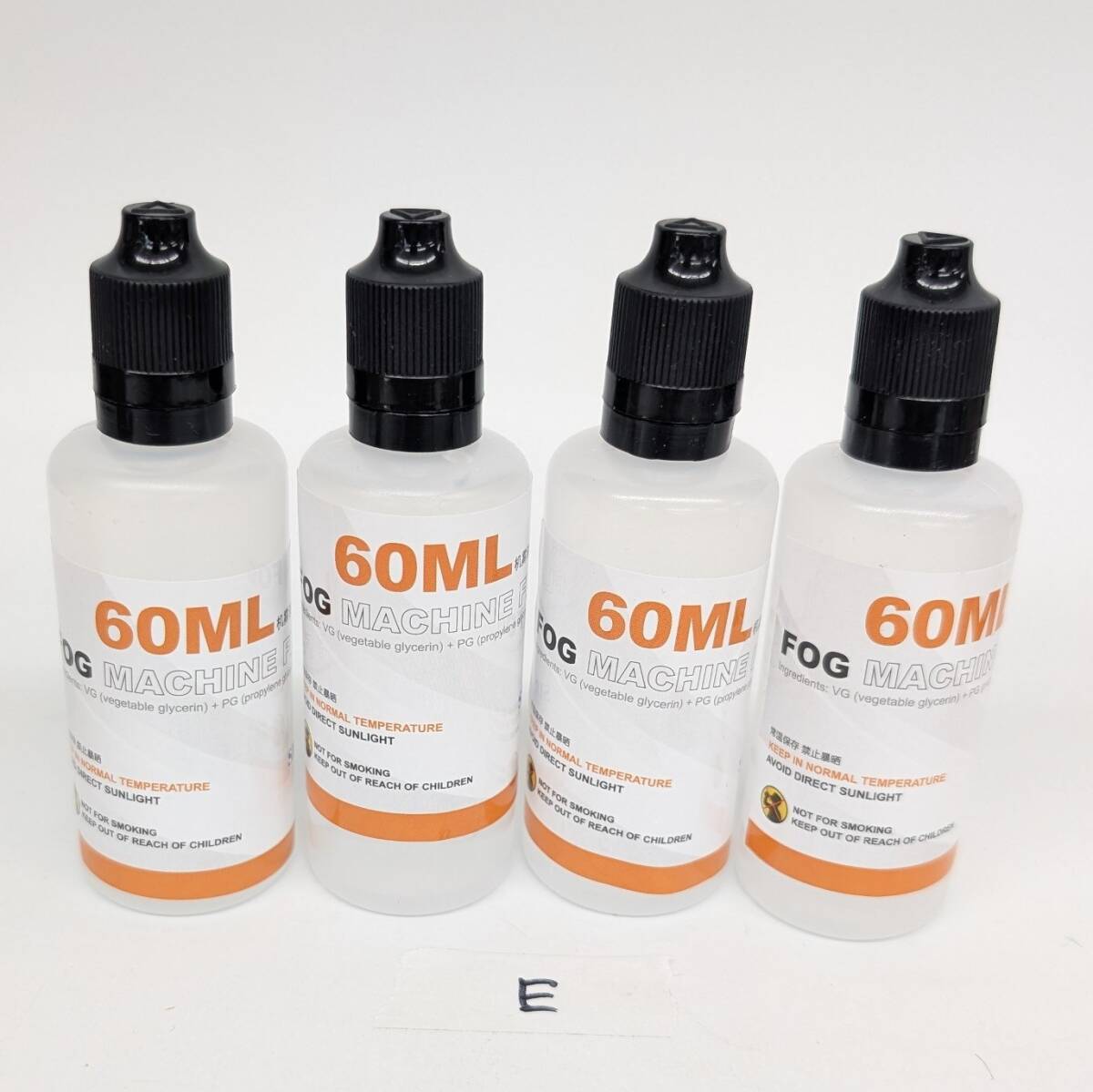 FOG　フォグマシン フルード　フォグマシン用 オイル 60ml ×4本 E