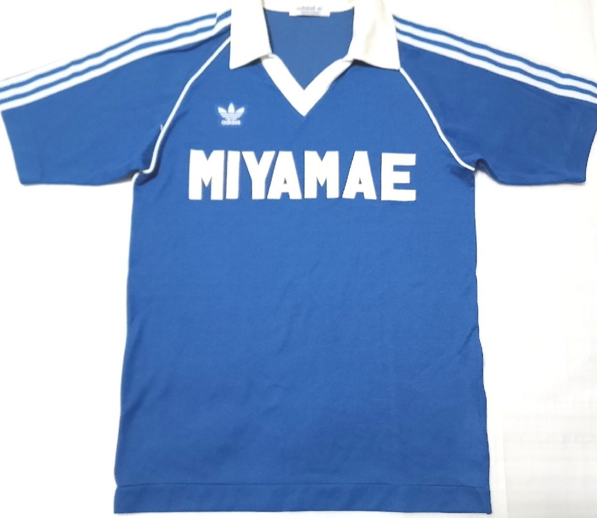 ★ [サッカー・ユニフォーム] adidas アディダス '80sデサント製 サッカー・ユニフォーム MIYAMAE 所沢宮前サッカークラブ Mサイズ