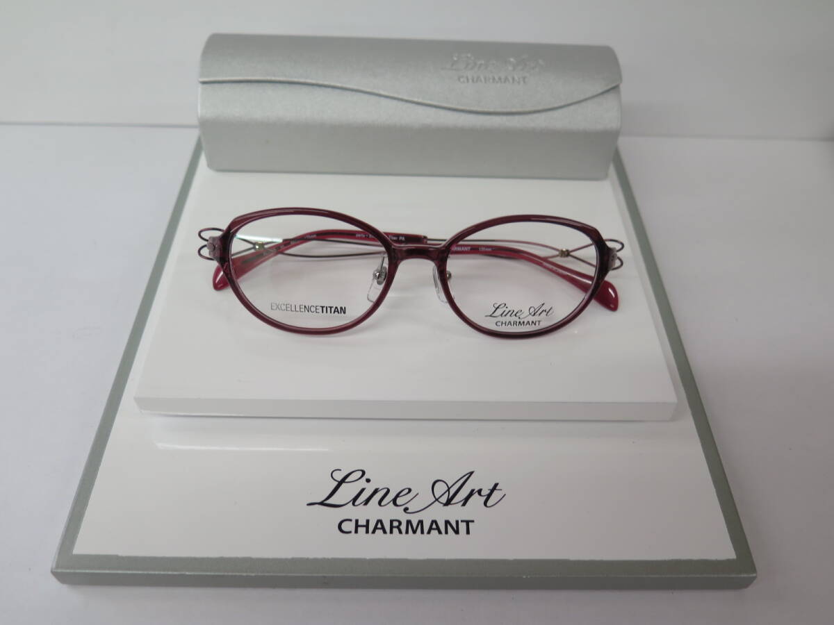 4-81　未使用展示品　LineArt CHARMANT ラインアート シャルマン　XL1724　WI（ワイン）エクセレンスチタン　メガネフレーム　49口13