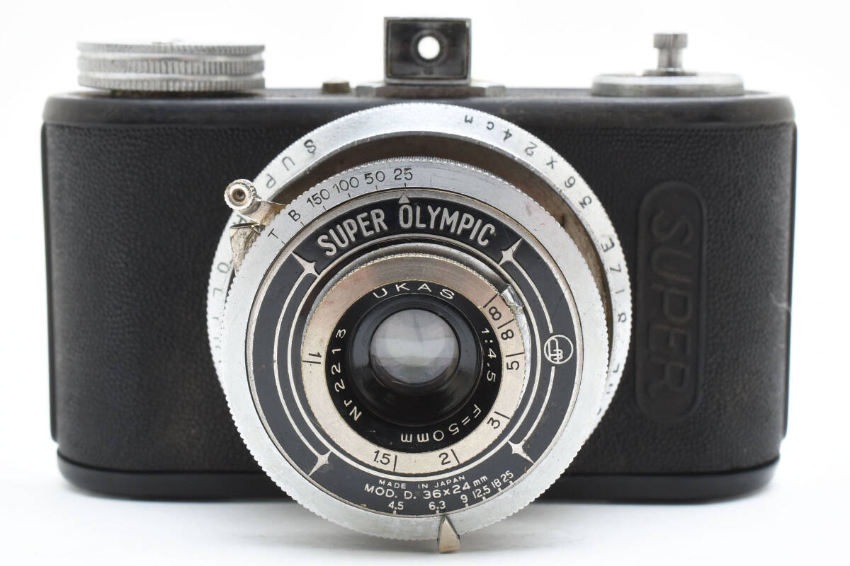 激レア＊SUPER OLYMPIC MODEL D スーパー オリンピック D型 UKAS 50mm F4.5 RICOH リコー フィルム カメラ フィルムカメラ