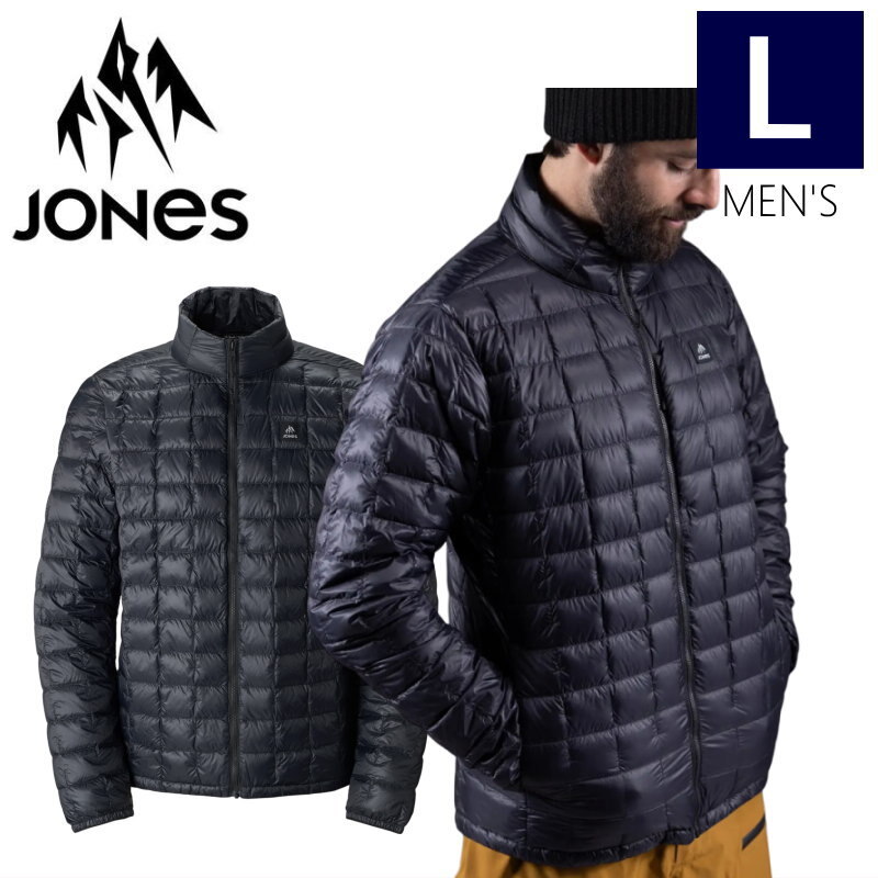 ◎ JONES ULTRA RE-UP DOWN RECYCLE JKT STEALTH BLACK Lサイズ メンズ スノーボード スキー スノボウェア インナーダウン 24-25