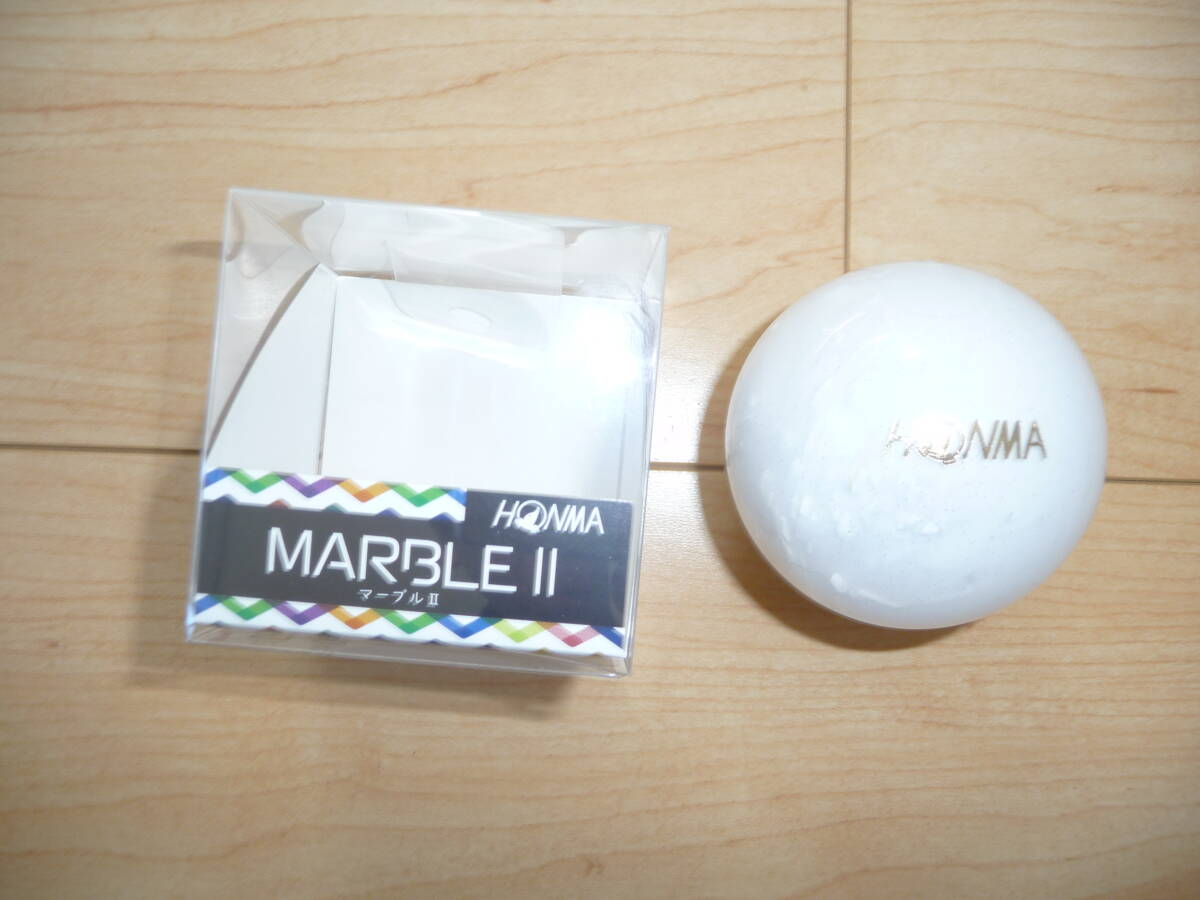 ホンマ MARBLEⅡ（マーブル2）ホワイト　パークゴルフボール HONMA