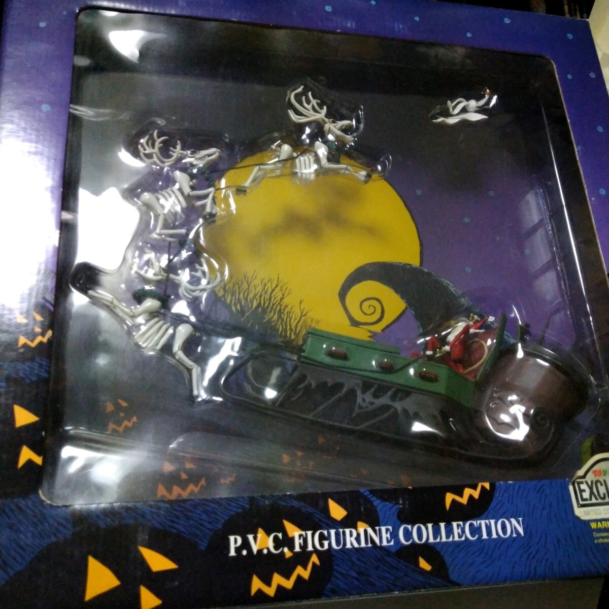 ナイトメア・ビフォア・クリスマス　トイザらス限定　フィギュア　サンタジャック　ソリ　トナカイ　Disney　　